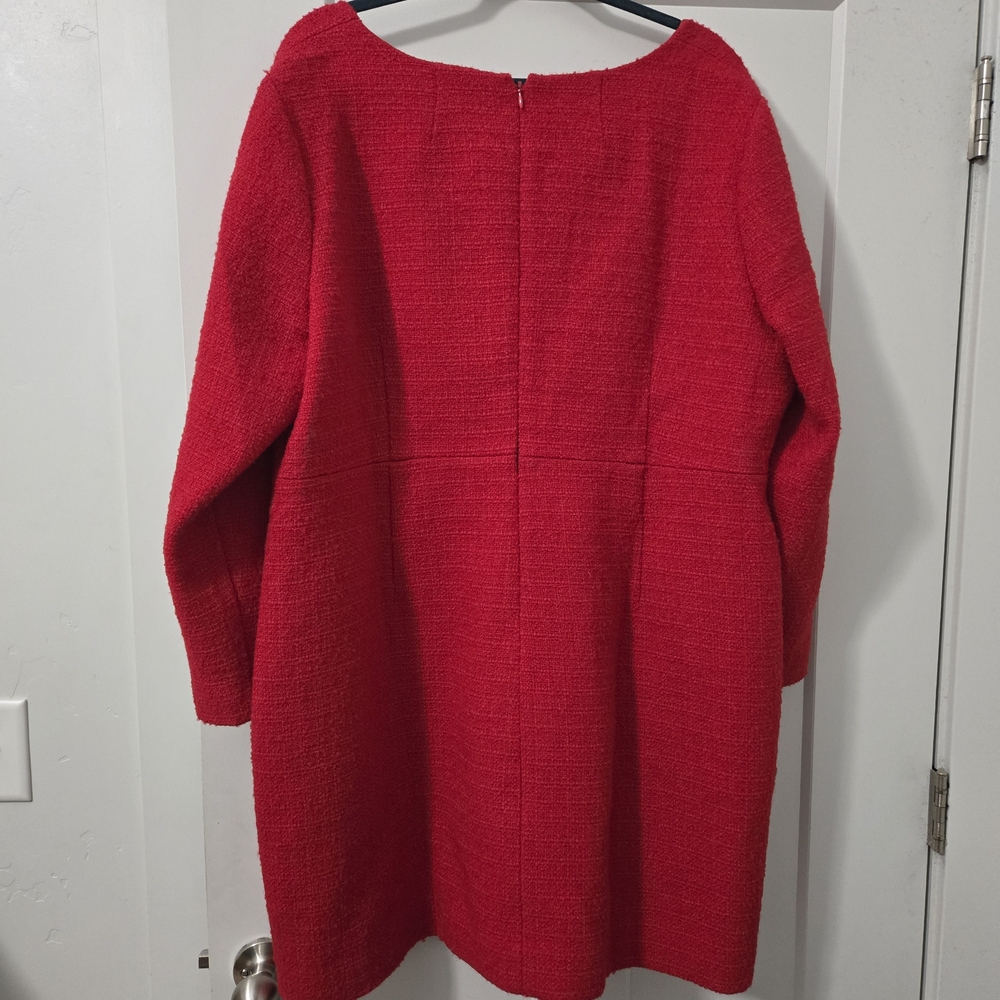 J. Crew Sophia Maritime Tweed Dress - Red - Picture 5 of 5
